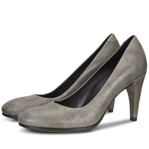 NIB Ecco Shape 75 Sleek Heels, Size 41 (10-10.5), Color Warm Grey